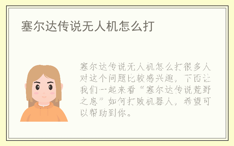 塞尔达传说无人机怎么打