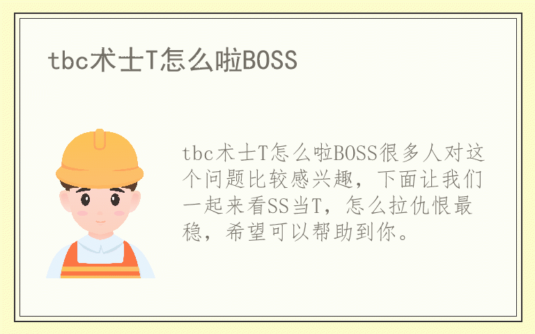 tbc术士T怎么啦BOSS