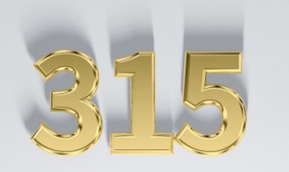 315的意义 315有什么意义