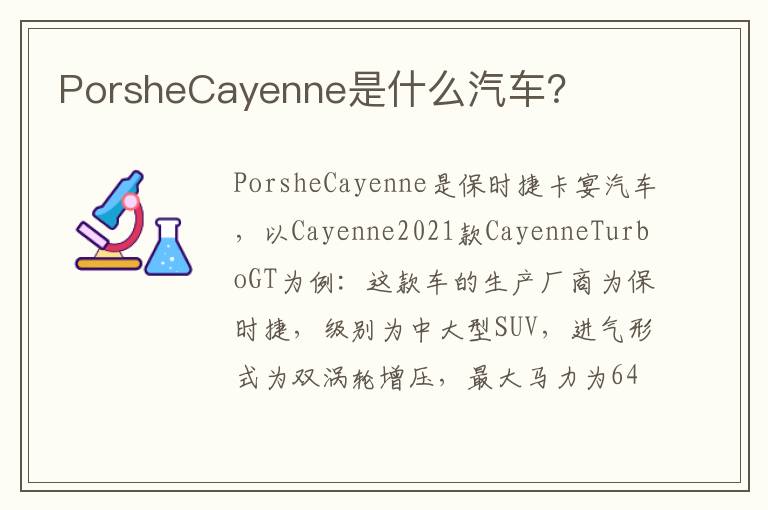 PorsheCayenne是什么汽车 PorsheCayenne是什么汽车