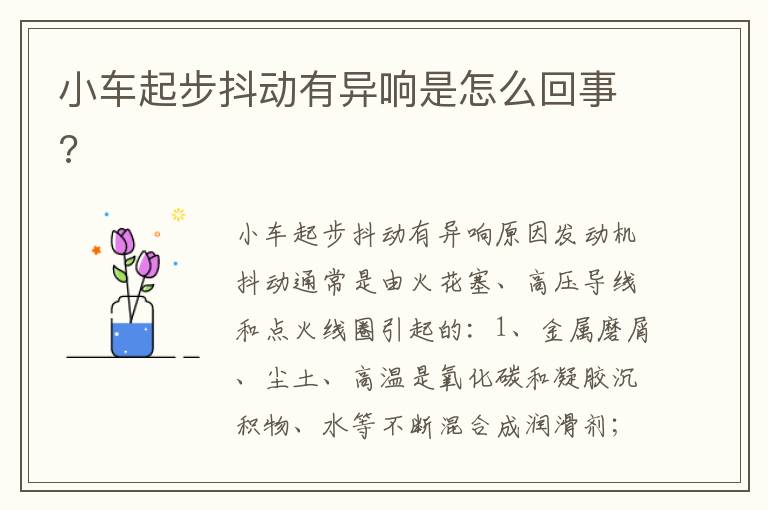 小车起步抖动有异响是怎么回事 小车起步抖动有异响是怎么回事
