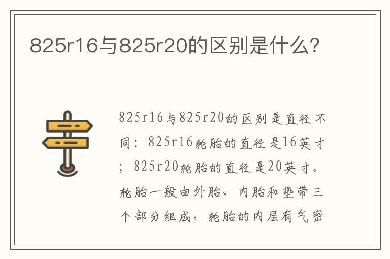 825r16与825r20的区别是什么 825r16与825r20的区别是什么