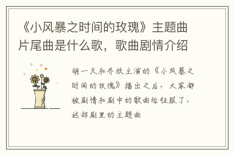 歌曲剧情介绍 《小风暴之时间的玫瑰》主题曲片尾曲是什么歌