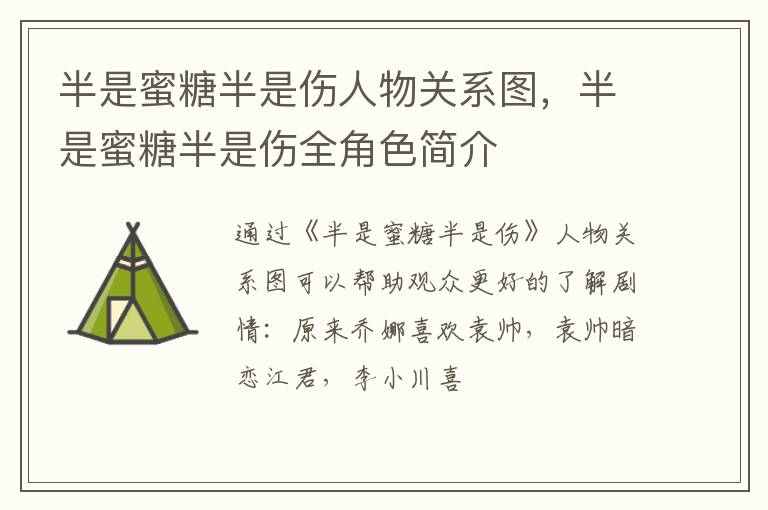 半是蜜糖半是伤全角色简介 半是蜜糖半是伤人物关系图