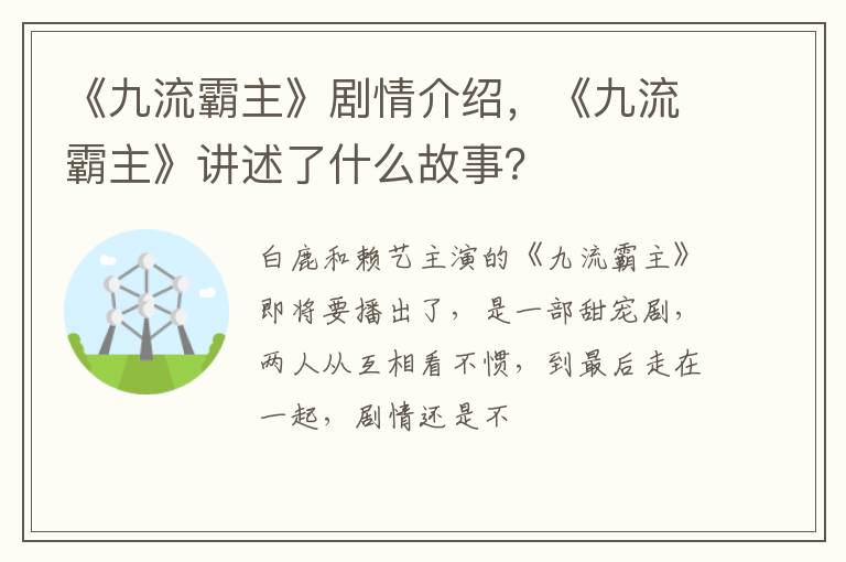 《九流霸主》讲述了什么故事 《九流霸主》剧情介绍