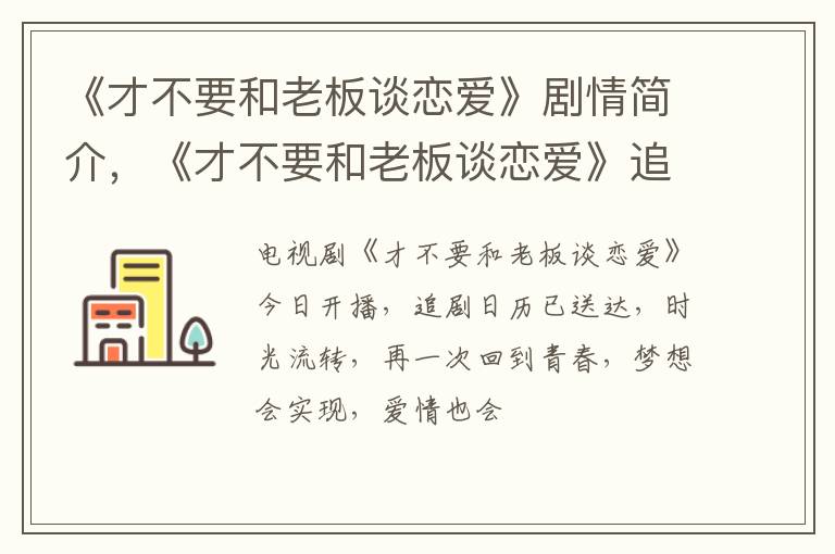 《才不要和老板谈恋爱》追剧日历 《才不要和老板谈恋爱》剧情简介