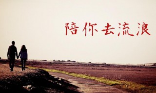 陪你去流浪歌词是什么 陪你去流浪歌词