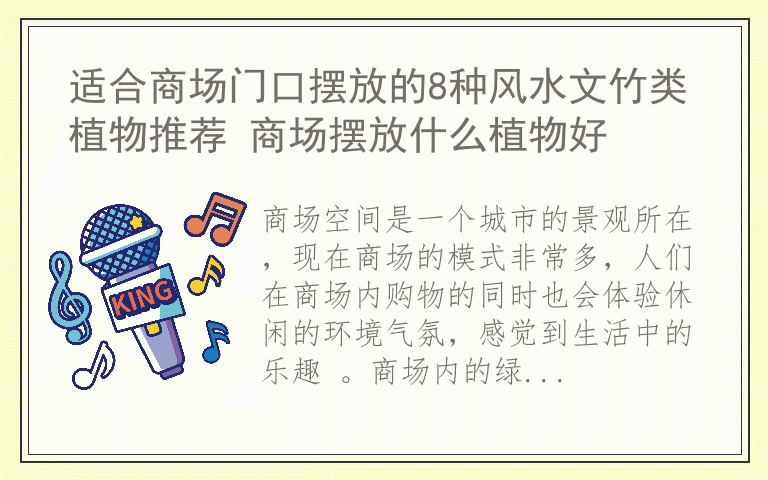 适合商场门口摆放的8种风水文竹类植物推荐 商场摆放什么植物好