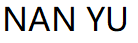 NAN YU