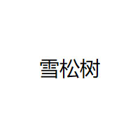 雪松树
