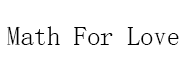 Math For Love