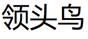 领头鸟