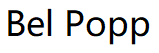 Bel Popp