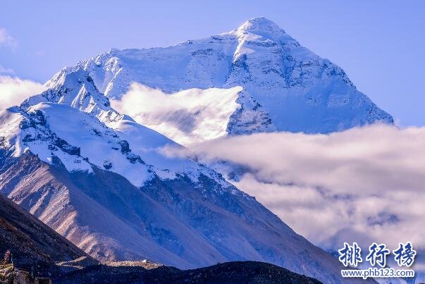 珠穆朗玛峰上榜(世界最高峰)-太阳系最著名的十大高峰