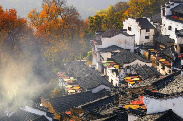 篁岭景区上榜(梯云人家)-江西十大民俗旅游胜地