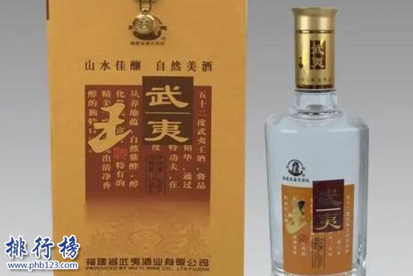 武夷王酒上榜(浓香型白酒)-福建十大名酒排行榜