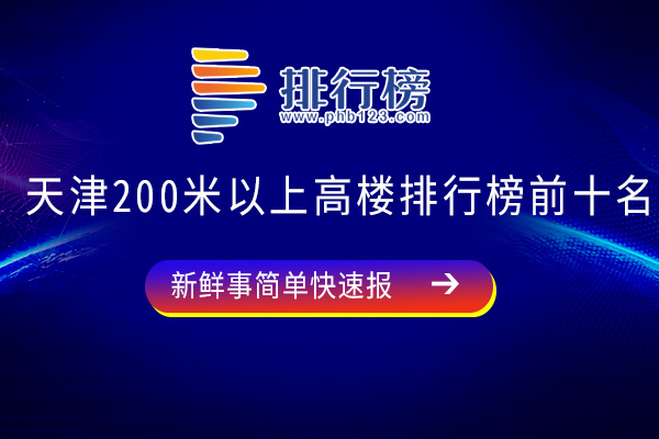 天津200米以上高楼排行榜前十名：天津宝龙国际中心上榜，第六位于天津市西青区高新技术产业园区