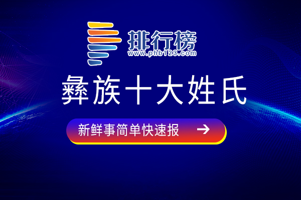 彝族十大姓氏：莫氏上榜，第五最大众