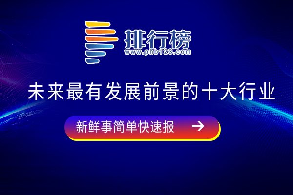 未来最有发展前景的十大行业：生物医药上榜，第六与生活息息相关